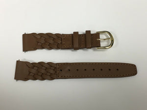 Timex 23tx00376R Woven Leather Brown Ladies Watch Band 18mm