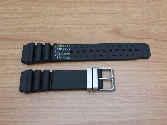 Citizen 59-L7325 Black Rubber Watch Band 20mm