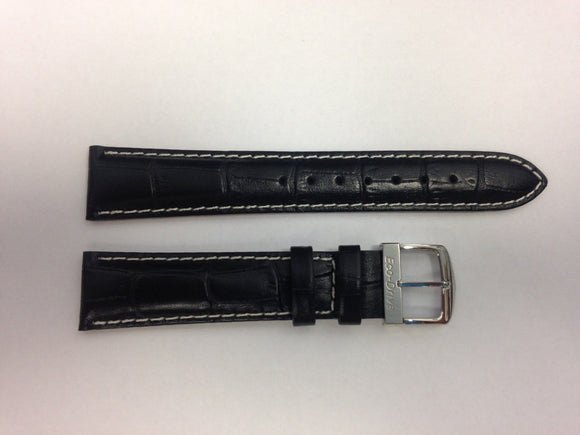 Citizen 59-S50281-59-S50266-Black-white Leather Watch band 18mm
