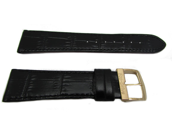 Citizen 59-S50527 Eco-Drive Black Alligator Grain Leather Watch Band 21mm Same as 59-T50049